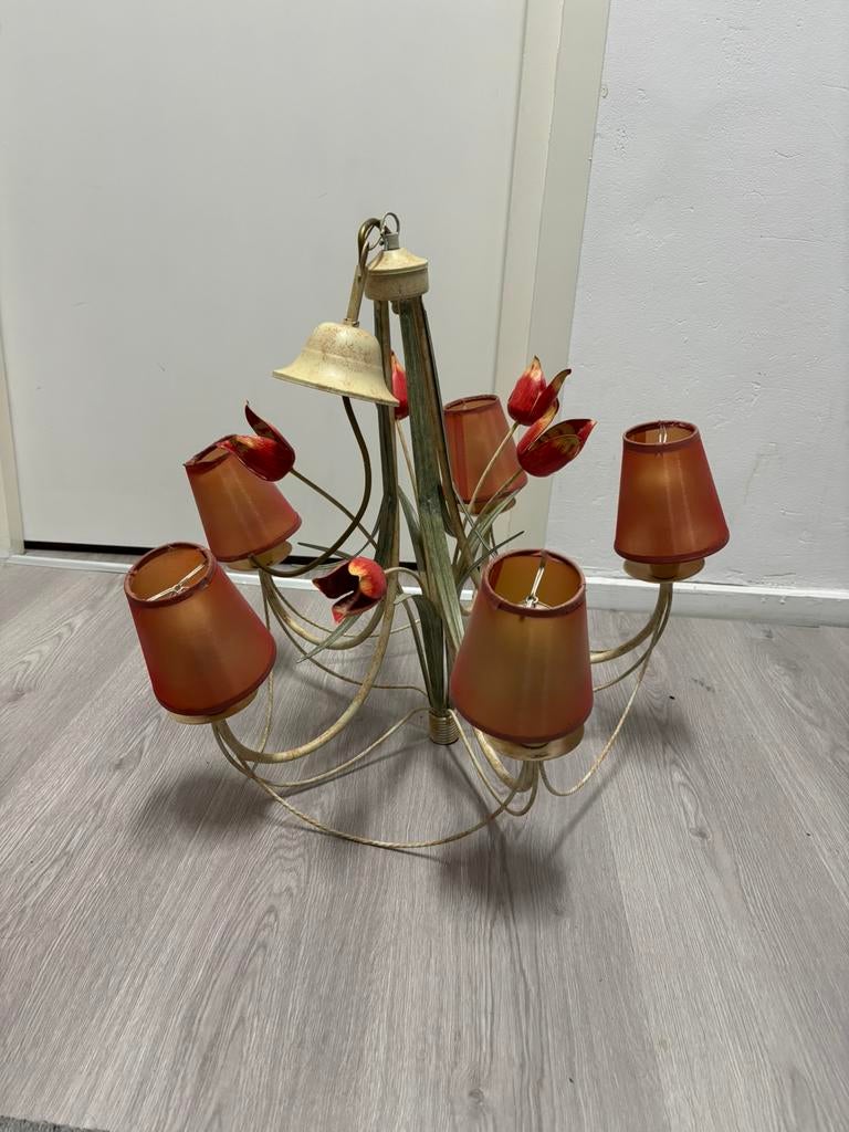 Oude kroonluchter vintage, Huis en Inrichting, Lampen | Kroonluchters, Gebruikt, Ophalen