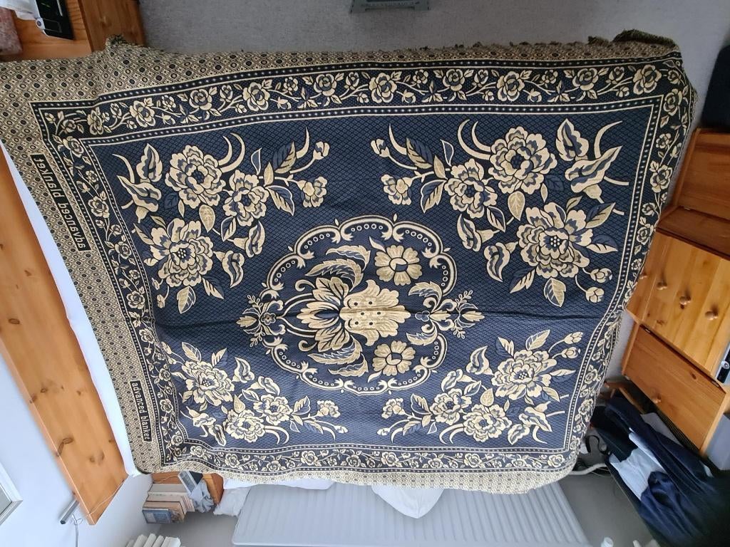 Siersprei met bloemmotief, Advance Blanket, Huis en Inrichting, Bruin, Tweepersoons, Ophalen of Verzenden, Deken of Dekbed