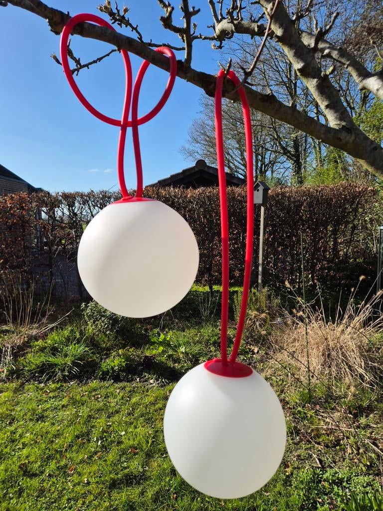 6x Fatboy Bolleke oplaadbare lamp rood - Zo goed als nieuw, Ophalen of Verzenden, Zo goed als nieuw, Modern, Speels, Outdoor