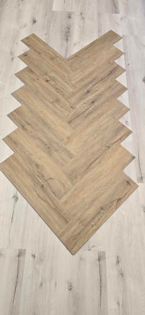 Restpartij Pvc klik Visgraat 70 m2, Huis en Inrichting, Ophalen, 75 m² of meer, Grijs, Overige typen