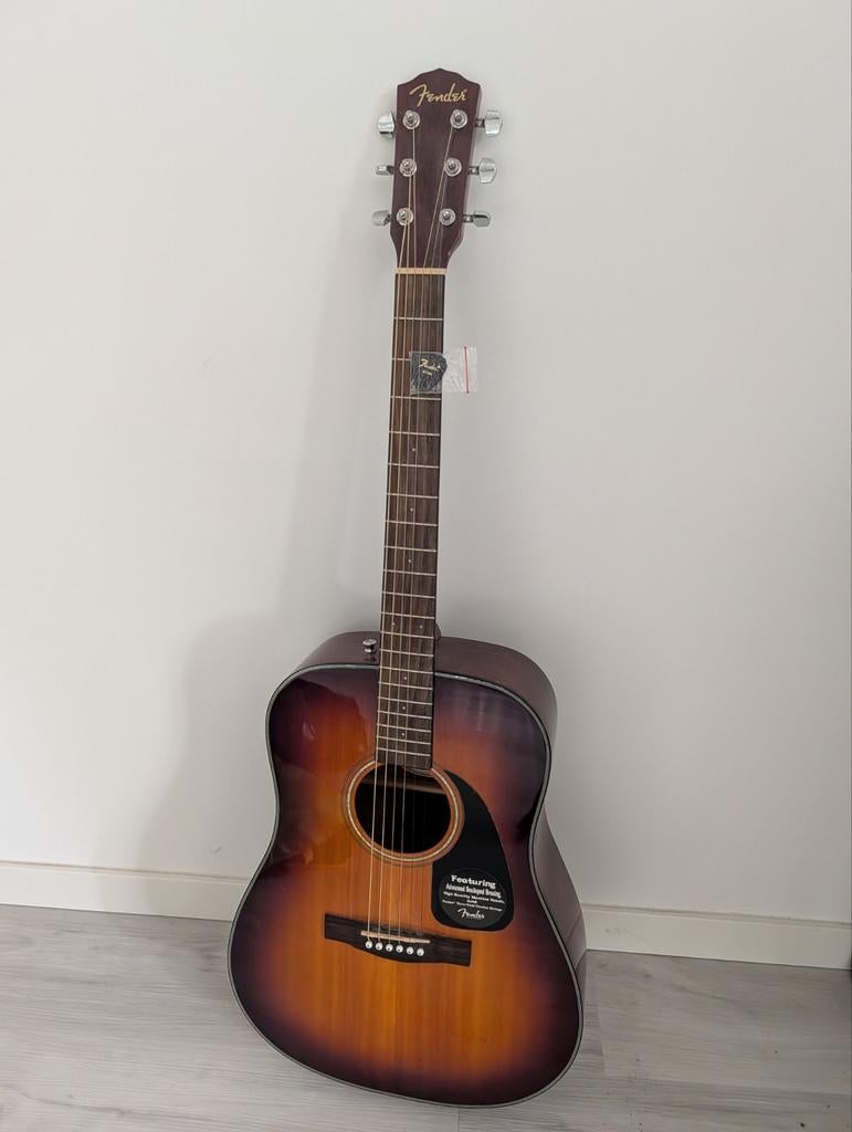 Fender CD-60/SB Akoestische Gitaar - Zo goed als nieuw, Muziek en Instrumenten, Snaarinstrumenten | Gitaren | Akoestisch, Ophalen