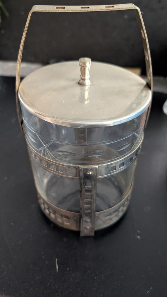 Art Deco Vintage Koektrommel (1920) - Glas Onbeschadigd, Ophalen of Verzenden