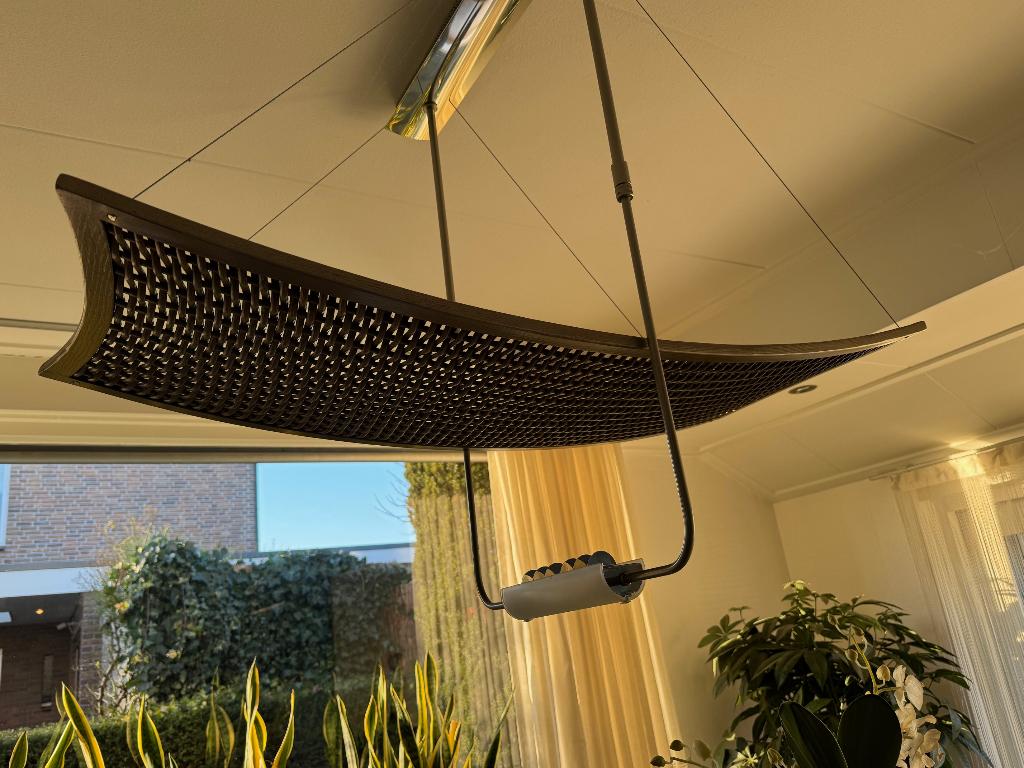 Hanglamp met bijpassende vloerlamp, Ophalen, Organische vormen, Overige materialen, Zo goed als nieuw