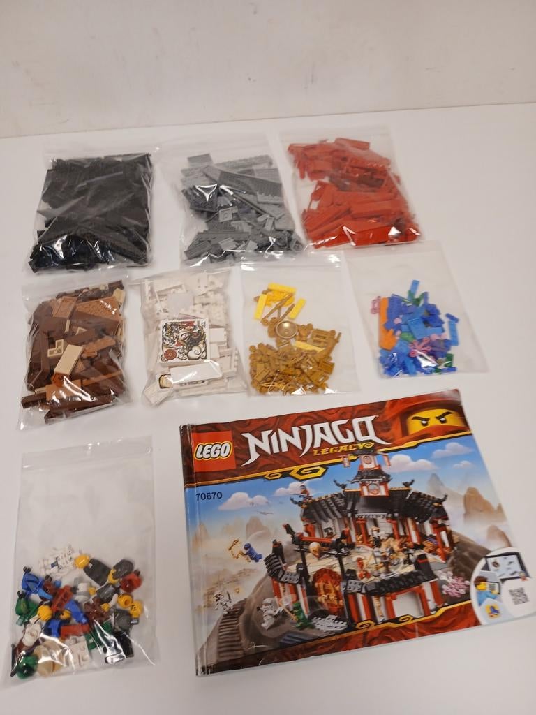 Lego 70670 ninjago monastery of spinjitzu met manual, Ophalen of Verzenden