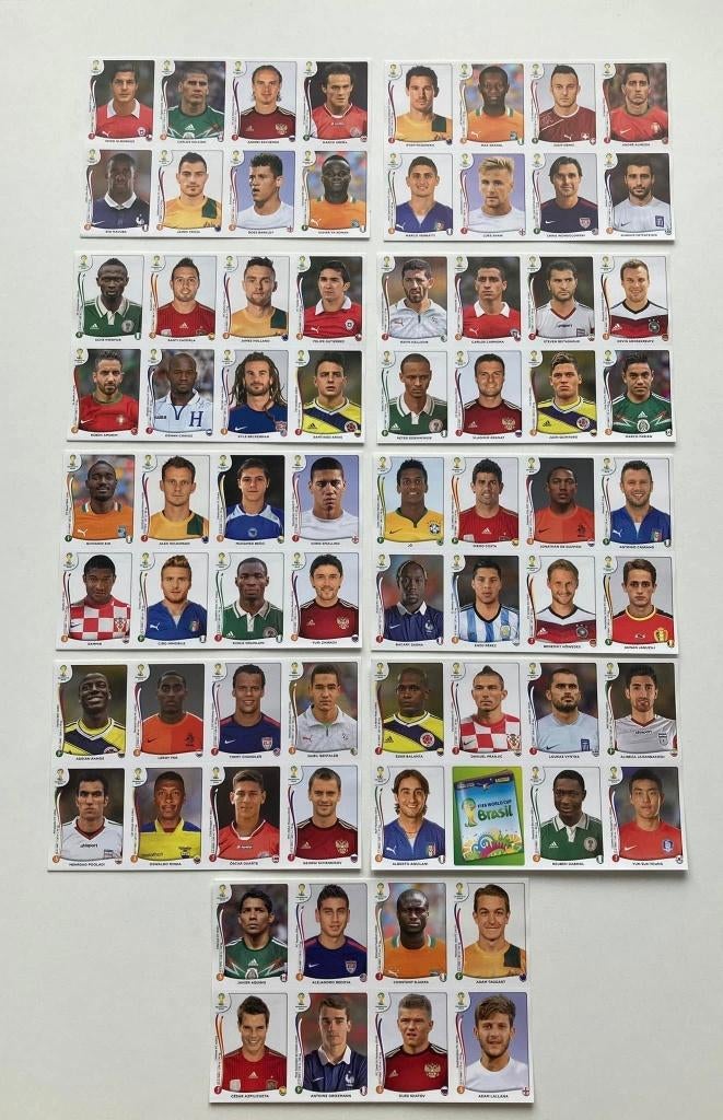 Panini WK 2014 Update set, Ophalen of Verzenden, Zo goed als nieuw, Buitenlandse clubs, Poster, Plaatje of Sticker
