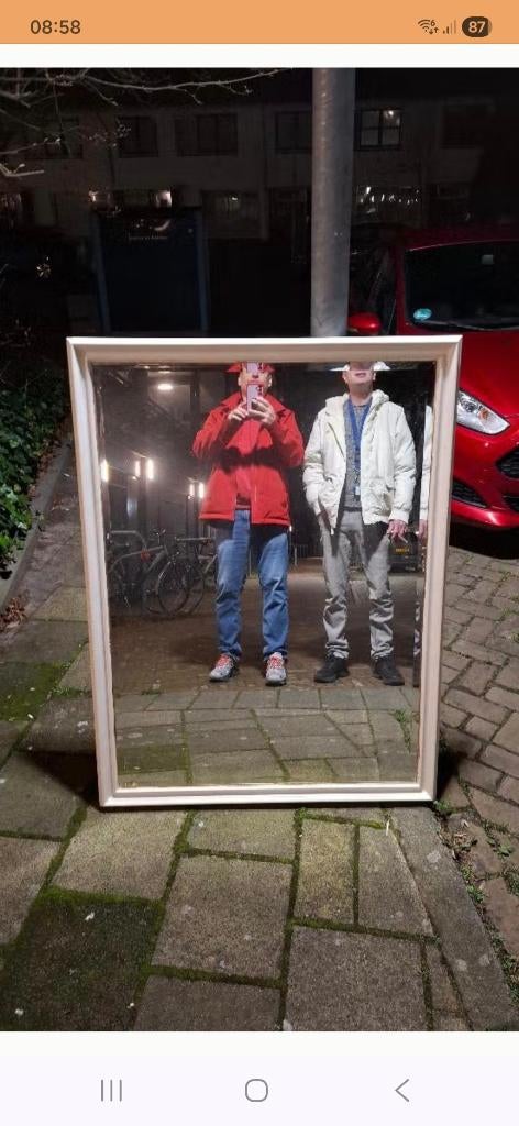 Spiegel 94 cm 127 cm, Ophalen of Verzenden, Zo goed als nieuw, Rechthoekig, Minder dan 100 cm