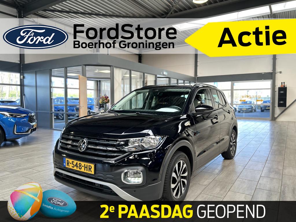 Volkswagen T-Cross 1.0 TSI 110 pk Active | Trekhaak | Camera, 12 maanden, Gebruikt, Zwart, Bedrijf