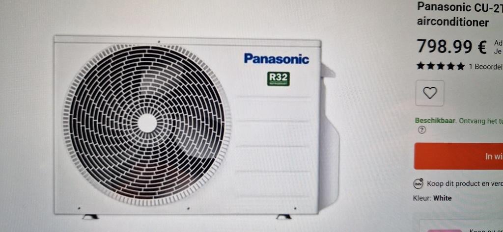 Airco nieuw in doos, Witgoed en Apparatuur, Airco's, Ophalen, Koelen en Ontvochtigen, Nieuw, 3 snelheden of meer