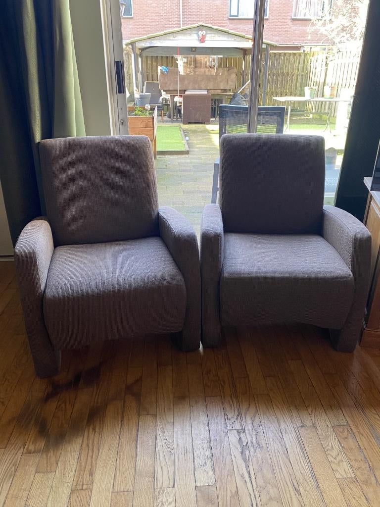 Stoffen fauteuils, Huis en Inrichting, Ophalen, Gebruikt, 75 tot 100 cm, Geheel gestoffeerd