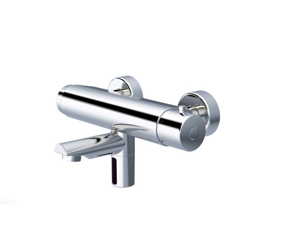 CONTI+ LINO SENSOR/ZELFSLUITENDE WANDWASTAFELKRAAN CHROOM, Niet ingevuld, Niet ingevuld, Nieuw, Ophalen of Verzenden