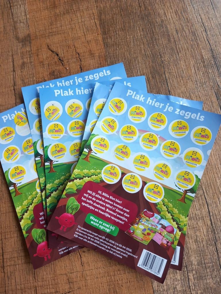 Lidl mini's- volle spaarkaarten, Lidl, Ophalen of Verzenden