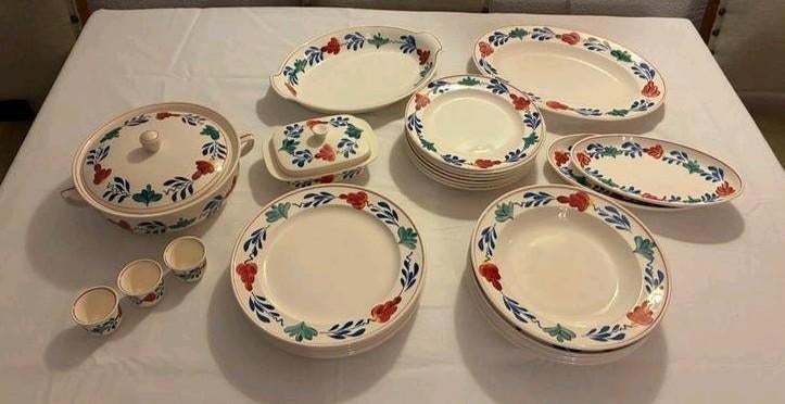 Boerenbont/ Royal Sphinx/ servies, Ophalen, Zo goed als nieuw, Overige stijlen, Aardewerk