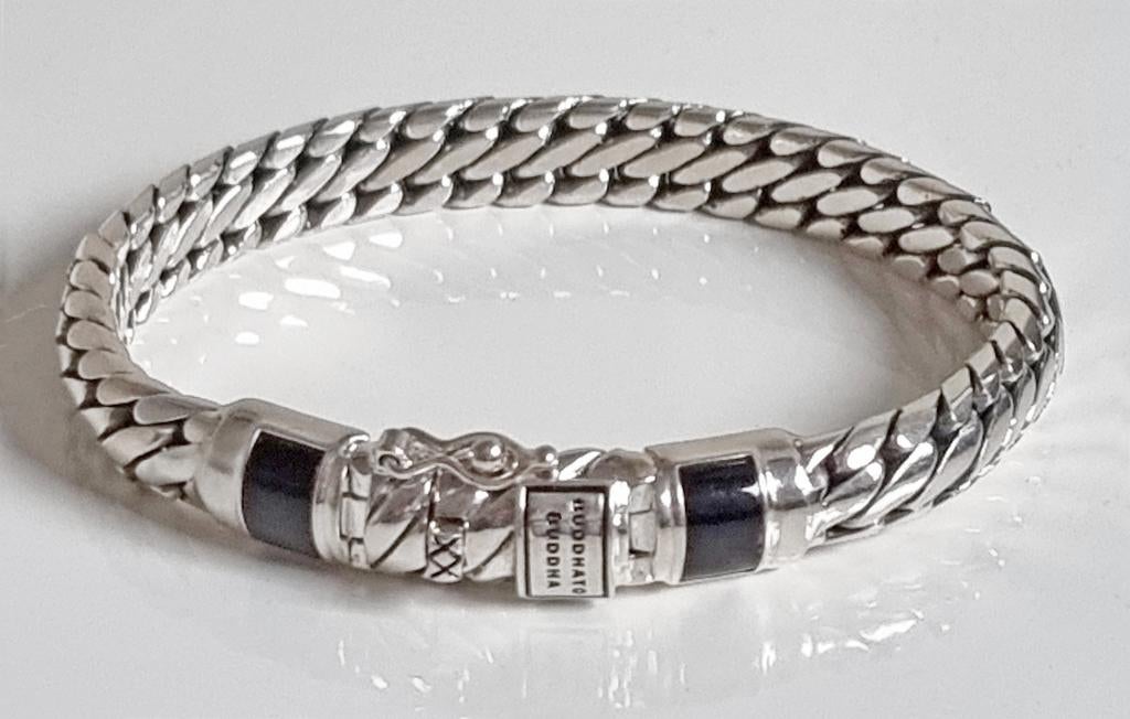Buddha to Buddha Ben XS Stone Black armband 130 euro korting, Ophalen of Verzenden, Nieuw, Zilver, Zilver