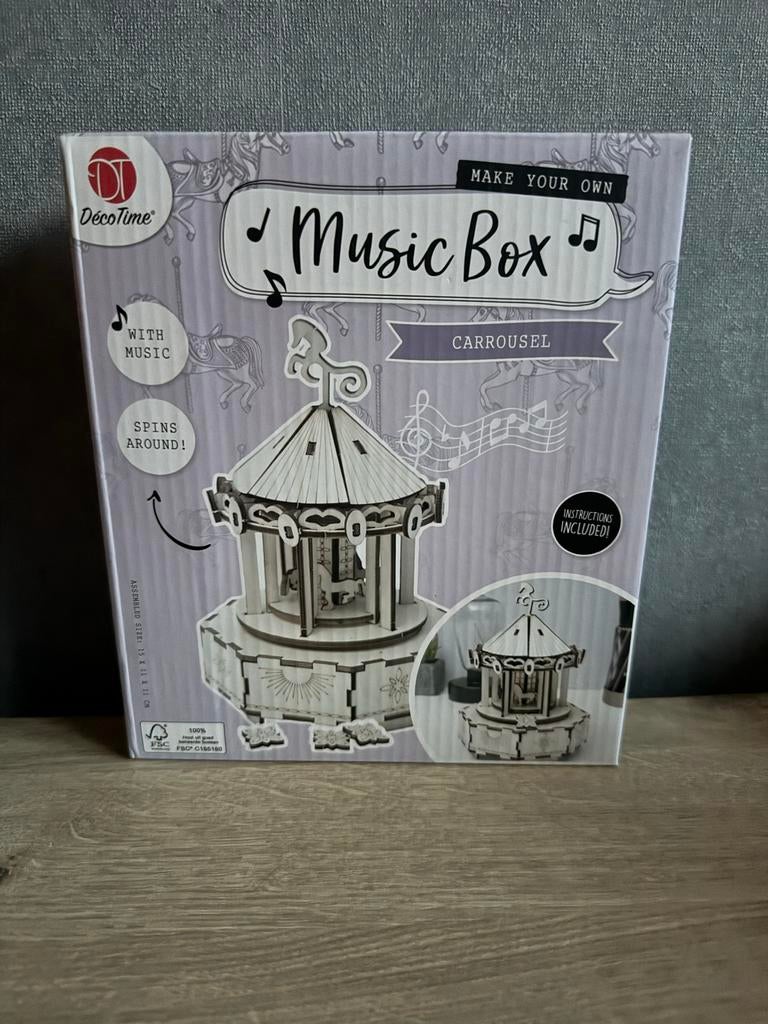 DIY Muziekdoos Carrousel - Nieuw in doos, Hobby en Vrije tijd, Nieuw, Meerkleurig, Educatief, Overige merken