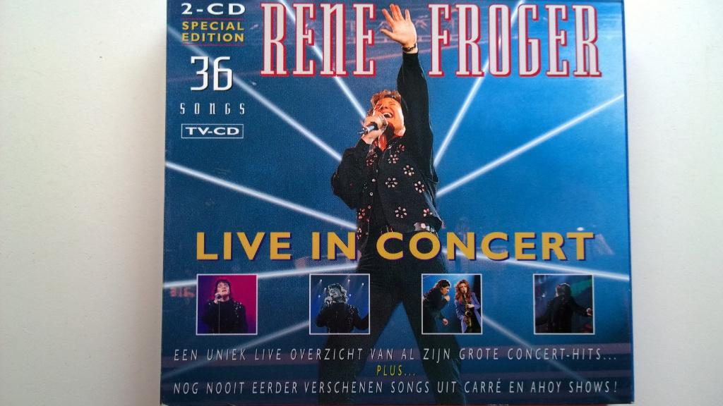 Rene Froger - Live In Concert, Ophalen of Verzenden, 1990 - 1999, Zo goed als nieuw