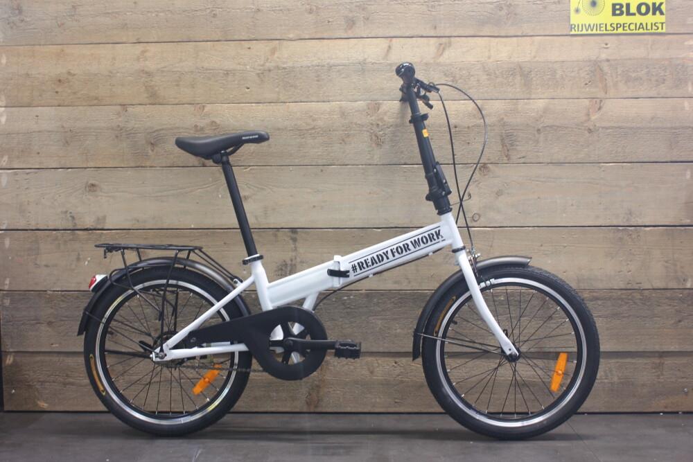 Ready For Work vouwfiets Glans Wit nu na inruil € 299, Niet ingevuld, Nieuw, Niet ingevuld, Niet ingevuld