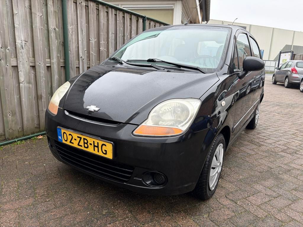 Chevrolet Matiz 0.8 2007 Zwart, Auto's, Voorwielaandrijving, Zwart, Origineel Nederlands, Bedrijf