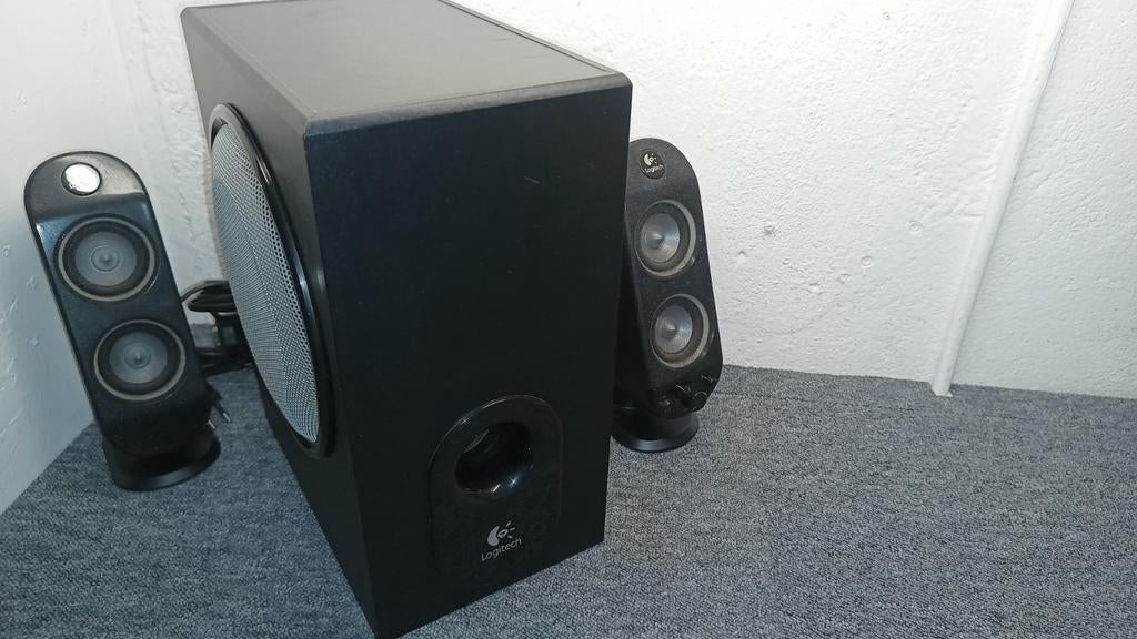 Logitec X 530 speakerset, Ophalen of Verzenden, Gebruikt, Audiokanaal 2.1, Logitech