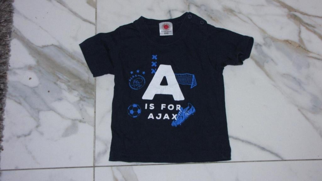98 AJAX shirt: A is voor Ajax, Verzenden, Zo goed als nieuw, Jongen, Shirt of Longsleeve
