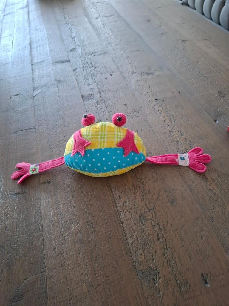 Kleurrijke decoratie kikker van stof - nieuw, Kinderen en Baby's, Kinderkamer | Inrichting en Decoratie, Ophalen of Verzenden