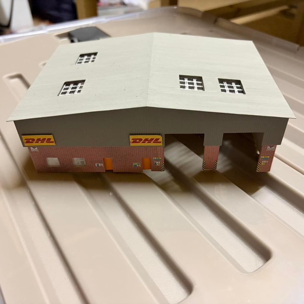 N schaal opslag dhl, Gelijkstroom of Wisselstroom, Brug, Tunnel of Gebouw, Nieuw, Ophalen