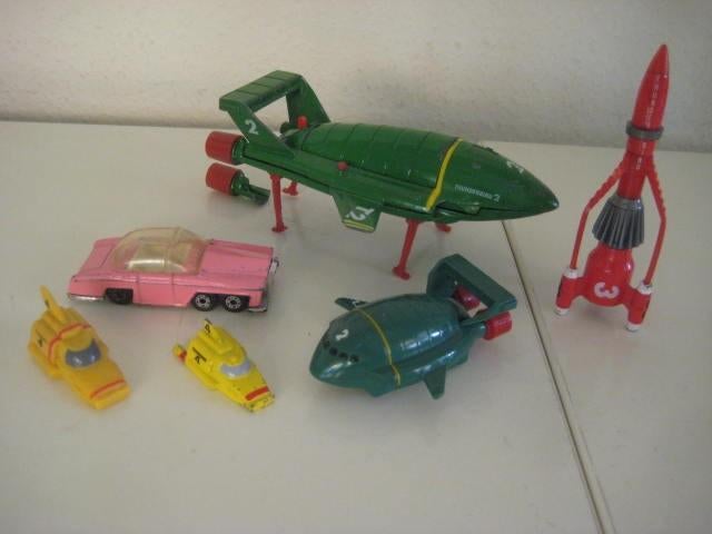 Thunderbirds voertuigen 6 stuks, Ophalen of Verzenden, Gebruikt