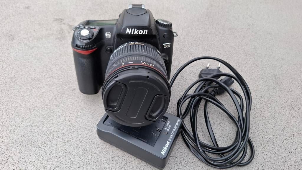 Nikon D80 spiegelreflexcamera met Sigma lens, Ophalen, Gebruikt, Nikon