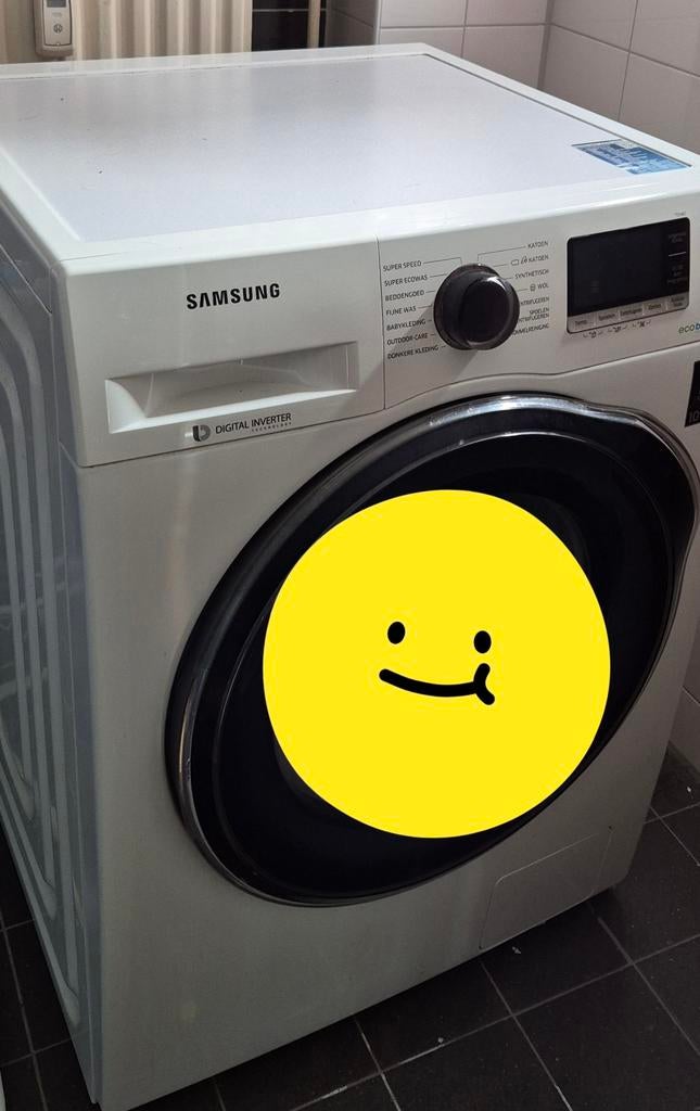 Samsung Wasmachine - Digital Inverter & EcoBubble Technologi, Witgoed en Apparatuur, Wasmachines, Ophalen, Gebruikt, 85 tot 90 cm