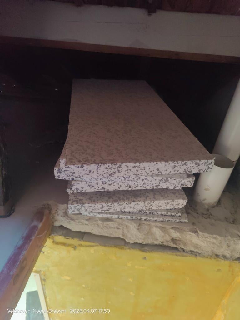 EPS isolatieplaten in twee diktes, Ophalen, Dakisolatie, 4 tot 8 cm, Gebruikt