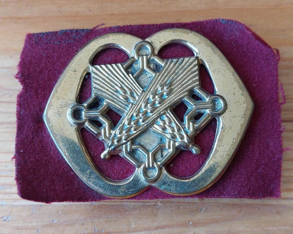 Baretembleem Intendance, Verzamelen, Ophalen of Verzenden, Landmacht, Nederland, Embleem of Badge