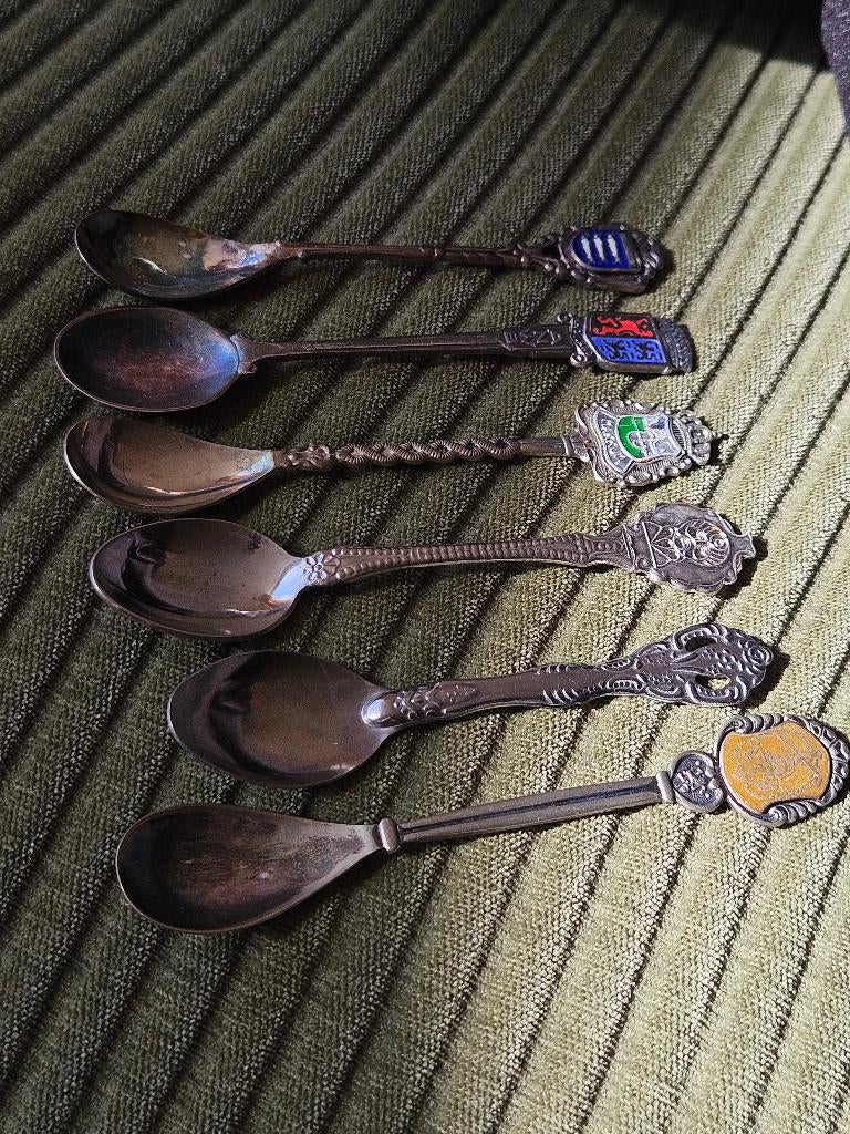 Set vintage souvenir lepeltjes, Ophalen of Verzenden