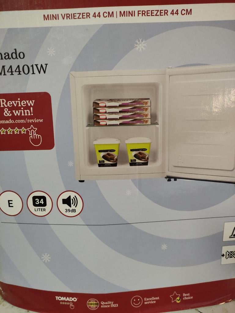 Tomado, 34 liter vrieskistje, zie afbeelding., Witgoed en Apparatuur, Ophalen, Zonder vriesvak, Minder dan 45 cm, Minder dan 85 cm