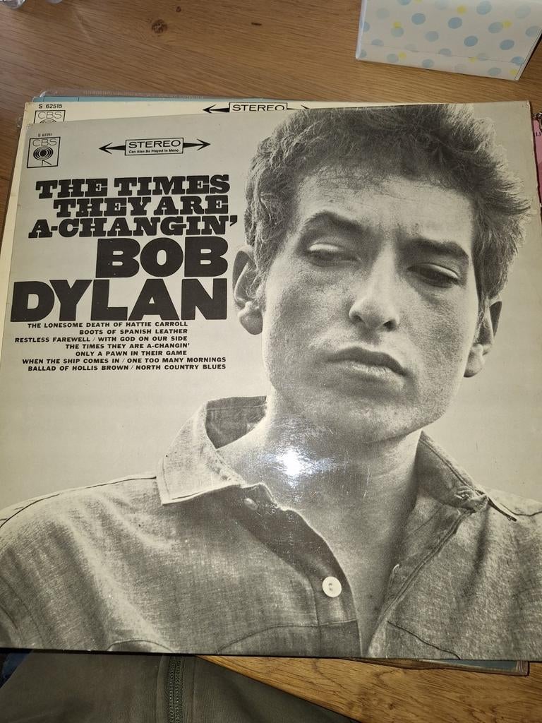 Bob Dylan LP's: The Times They Are A-Changin' & Subterranean, Ophalen of Verzenden, 1960 tot 1980, Gebruikt, 12 inch