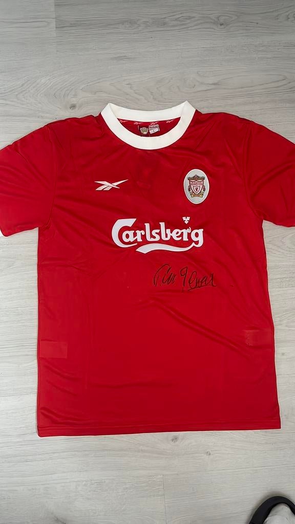 Vintage Liverpool FC Shirt met handtekening van Fowler, Ophalen of Verzenden, Zo goed als nieuw, Shirt