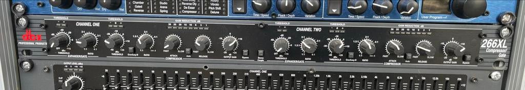 DBX 266XL Compressor/Gate - Professionele Audio Processor, Muziek en Instrumenten, Effecten, Gebruikt, Ophalen of Verzenden, Compressor
