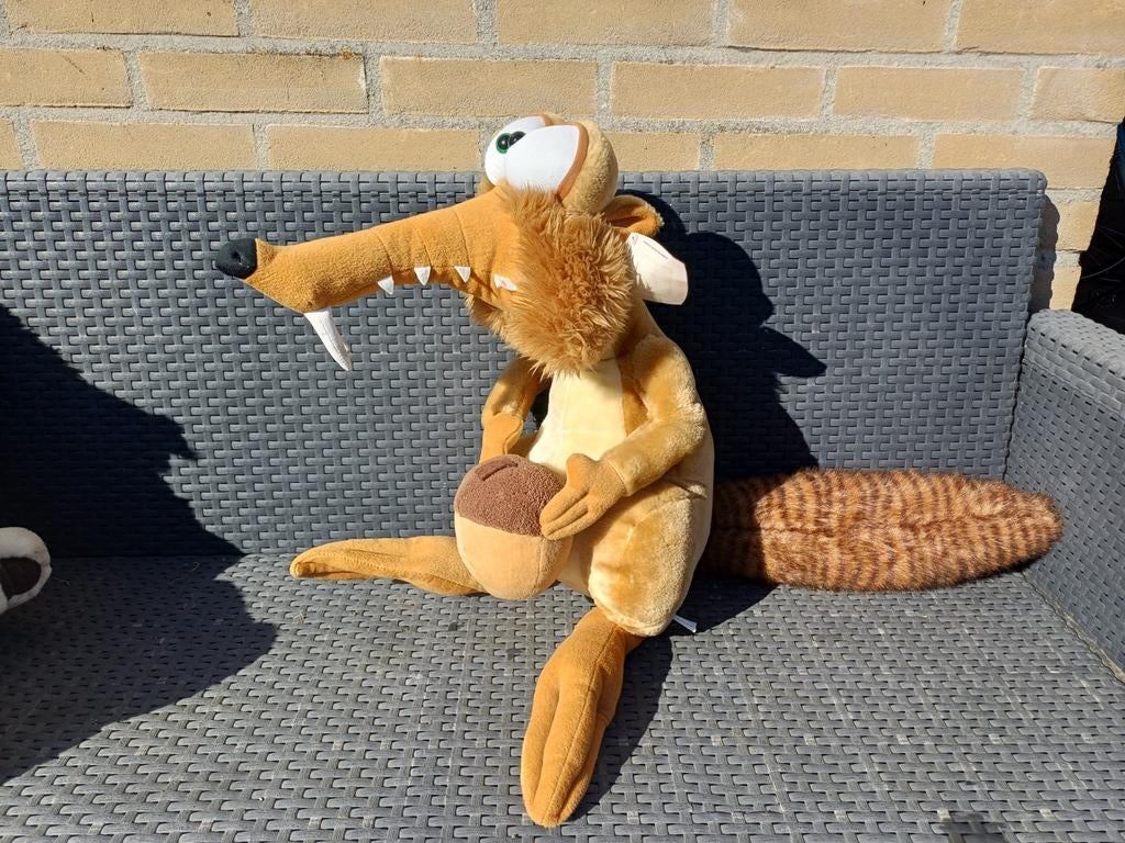 Knuffel Scrat uit Ice Age, Kinderen en Baby's, Speelgoed | Knuffels en Pluche, Overige merken, Geel, Overige typen, Ophalen of Verzenden