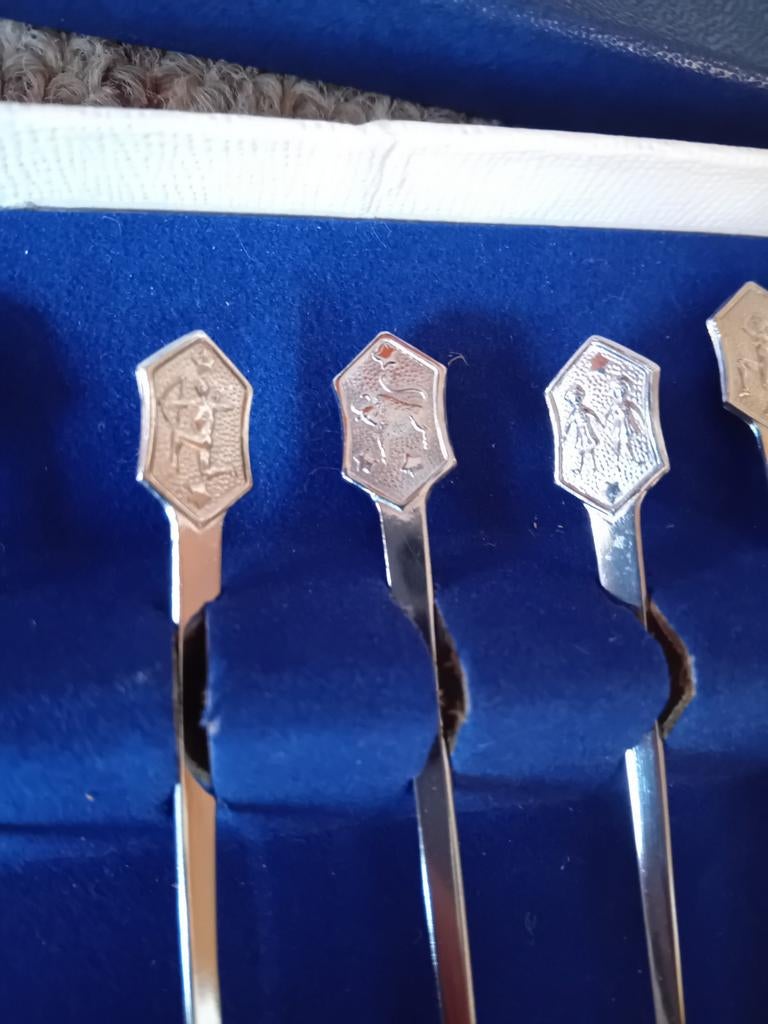 Set van 12 Nieuwpoort sterrenbeeld lepeltjes, Ophalen of Verzenden