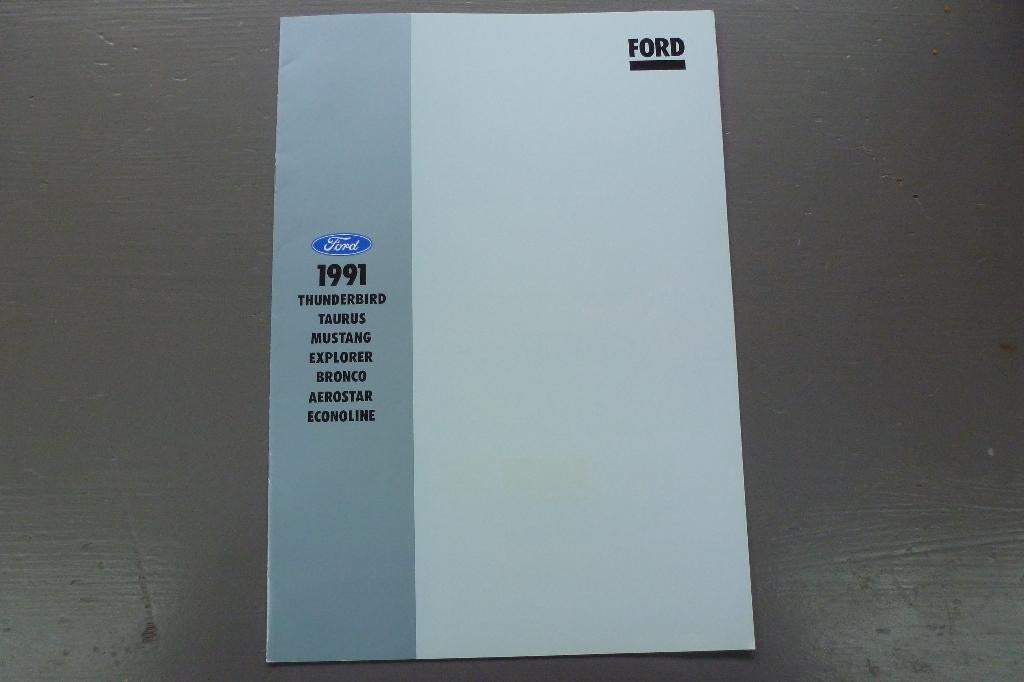 Ford modellen folder 1991 JAPANSE FOLDER !!!, Ophalen of Verzenden, Zo goed als nieuw, Ford