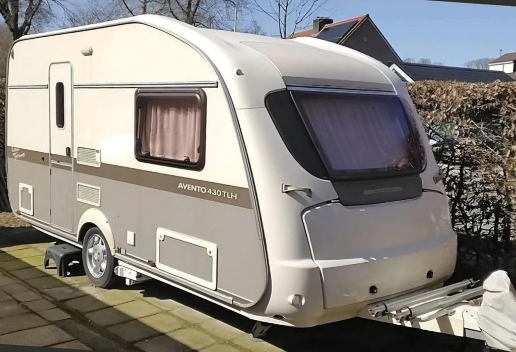 Avento 430 TLH, Caravans en Kamperen, Caravans, Avento, Dwarsbed, Tot en met 3, Particulier