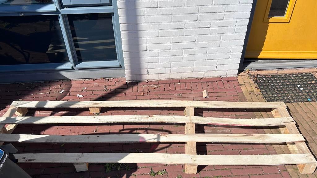 Gratis Pallet, Minder dan 25 mm, Ophalen of Verzenden, Zo goed als nieuw, Pallet