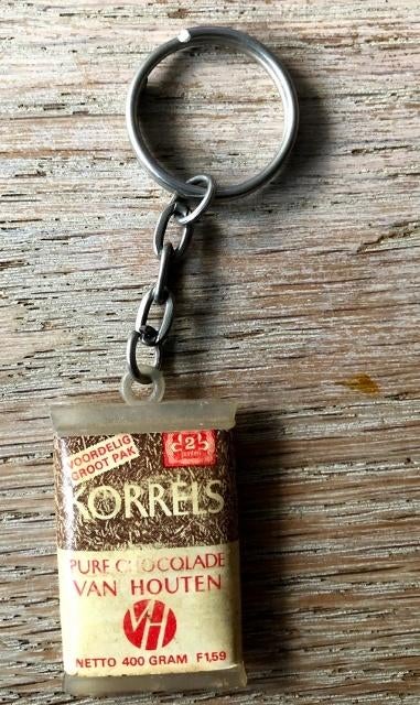 Oude sleutelhanger van Van Houten, Verzamelen, Ophalen, Gebruikt, Merk