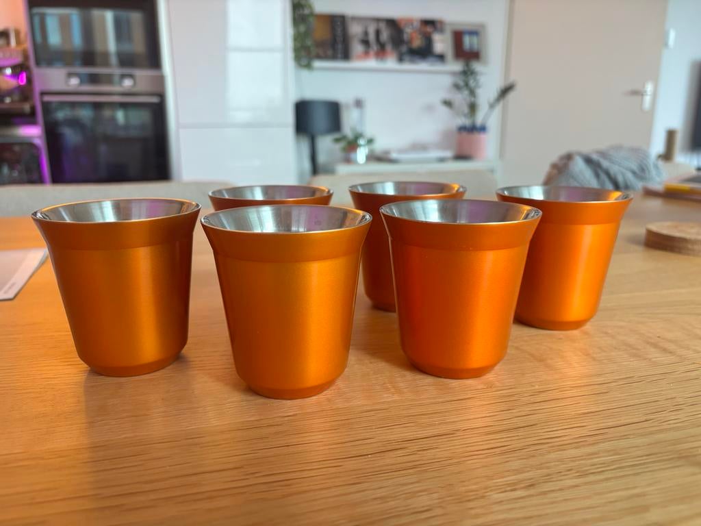 Nespresso Pixie lungo dubbelwandige kopjes, Ophalen of Verzenden, Gebruikt