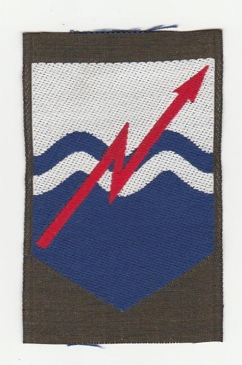 Embleem Commando Verbindingen (kleur), Ophalen of Verzenden, Landmacht, Nederland, Embleem of Badge