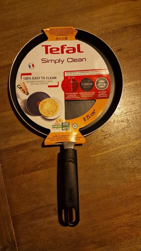 Tefal pannenkoekenpan nieuw - Ø 25 cm (niet voor inductie), Ophalen, Nieuw