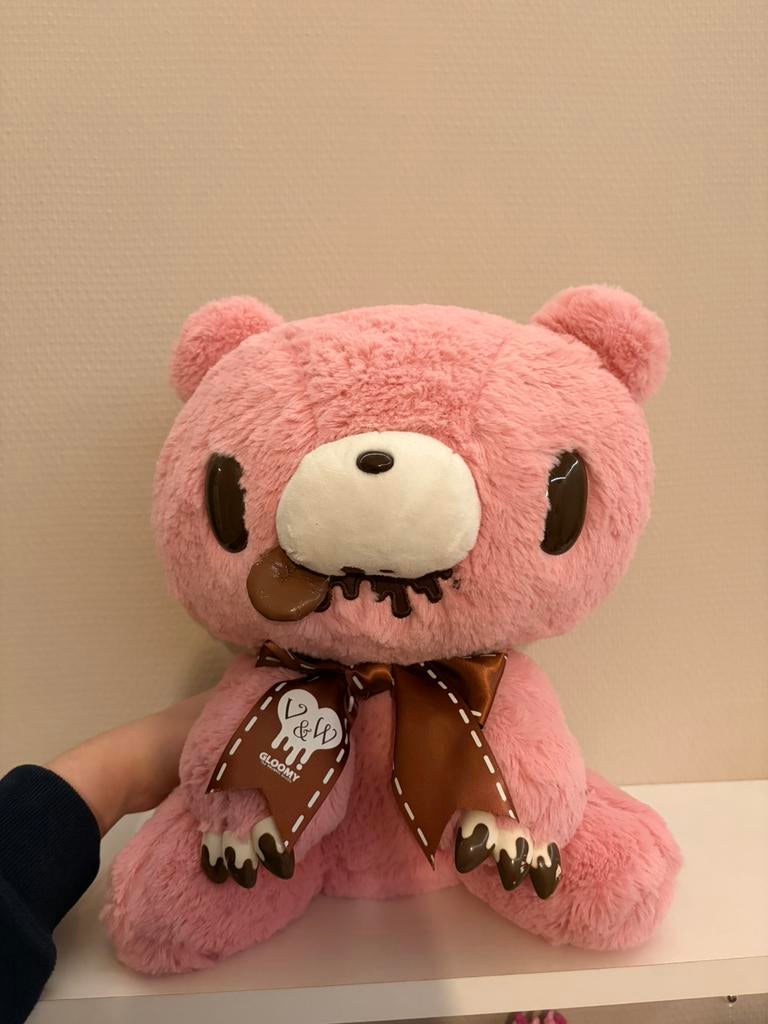 Gloomy bear rare valentine chocolate plushie, Ophalen of Verzenden, Gebruikt, Stoffen beer, Overige merken