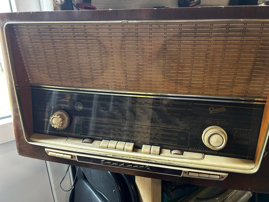 Graetz Fantasia 622 Vintage Radio - Prachtig Decorstuk, Audio, Tv en Foto, Radio's, Ophalen, Niet werkend, Radio