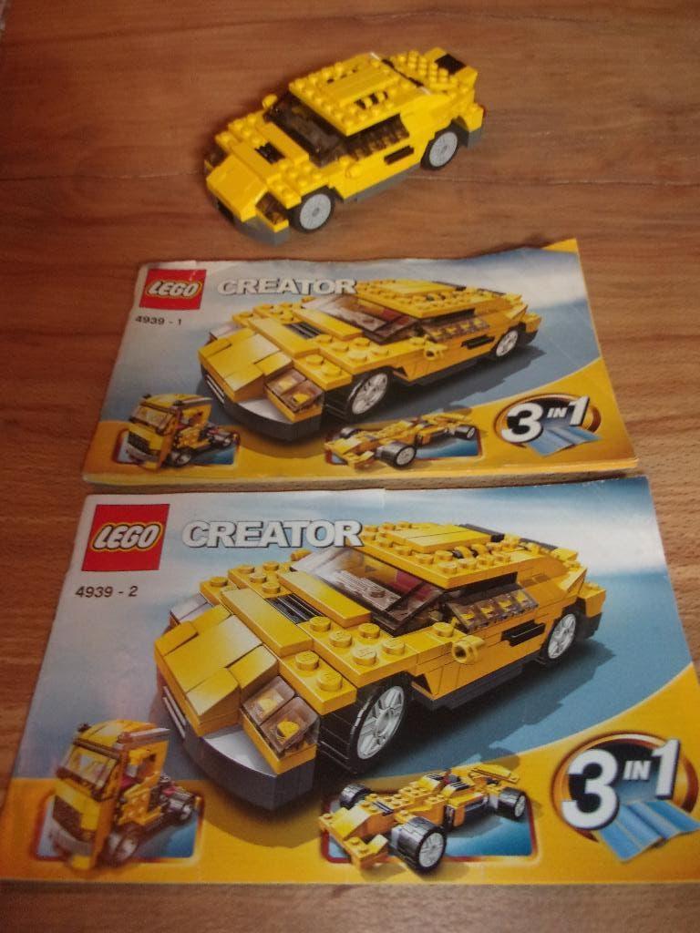 Lego Creator 4939-1 Cool Cars uit 2007 (2), Gebruikt, Lego, Compleet, Ophalen of Verzenden