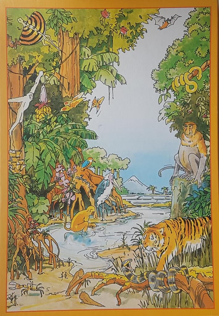 WWF Puzzel Oriental 1000 pc zgan, Ophalen of Verzenden, 500 t/m 1500 stukjes, Zo goed als nieuw, Legpuzzel