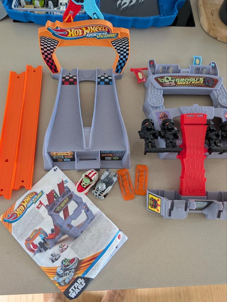 Hot Wheels Star Wars Grogu's Great Race Baanset, Ophalen of Verzenden, Zo goed als nieuw