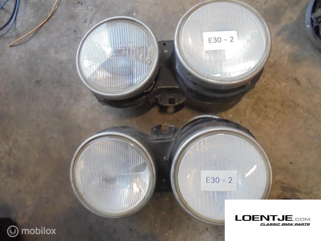 set koplampen bmw e30 type 1 325i 320i 318i etc, Auto-onderdelen, Verlichting, Gebruikt, Ophalen of Verzenden, BMW, BMW